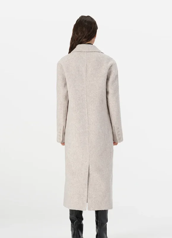 LAURENCE COAT - IVORY MARLE