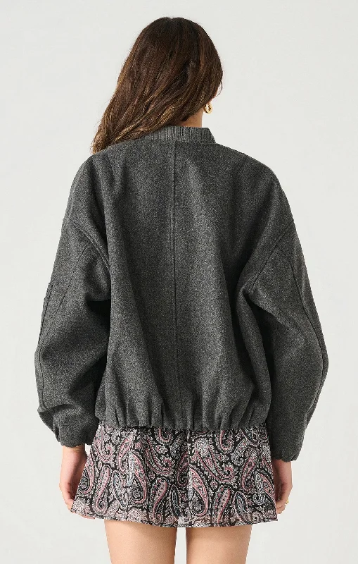 Oversized Wool Bomber- Dex