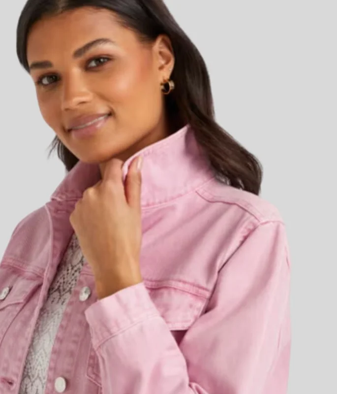 Pink Denim Jacket