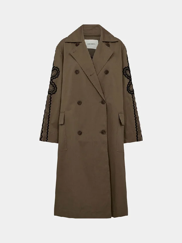 Sofie Schnoor Coat Khaki Army